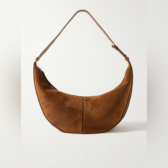 Proenza Schouler Handbags - PROENZA SCHOULER Slide paneled suede shoulder bag in tan